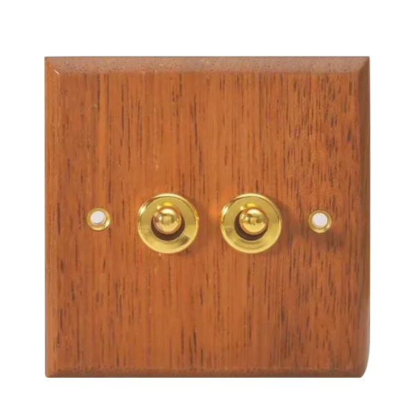 Wandlichtschalter aus Holz